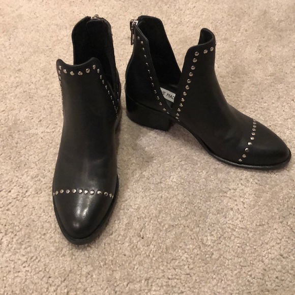 steve madden conspire black leather